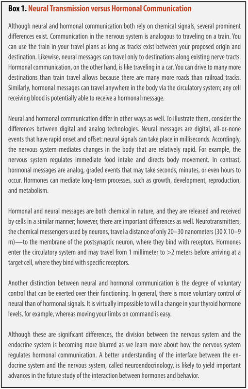 How does the endocrine system affect behavior?