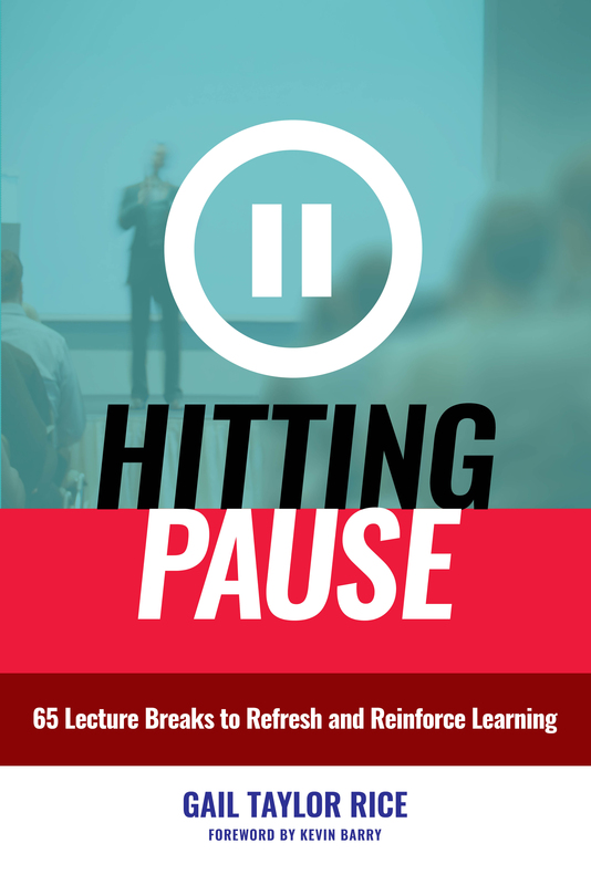 An image of the cover of Gail Taylor Rice's book "Hitting Pause"