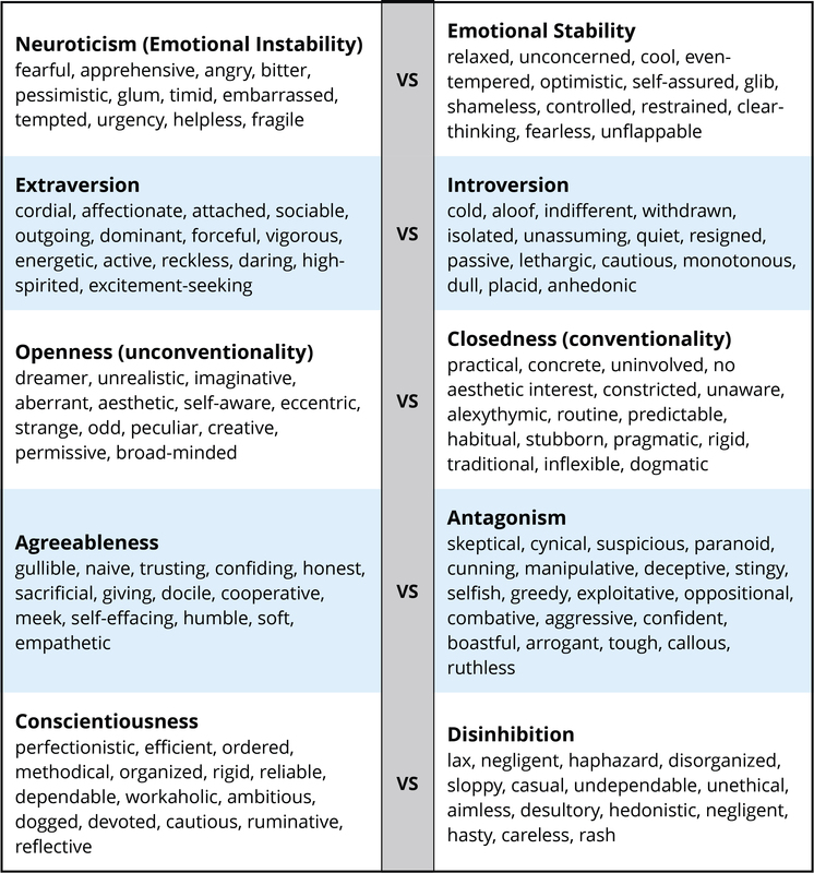 Three-Factor Model of the DSM-IV Borderline Personality Disorder