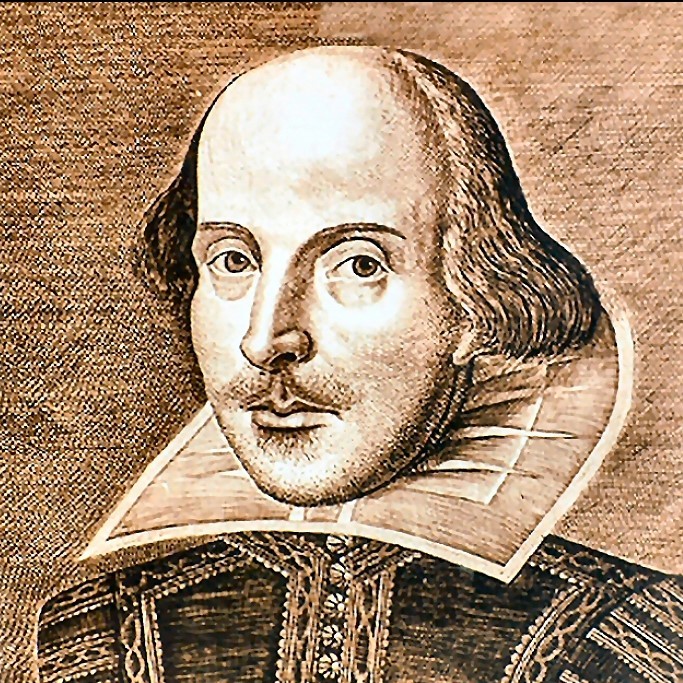 An illustration of William Shakespeare